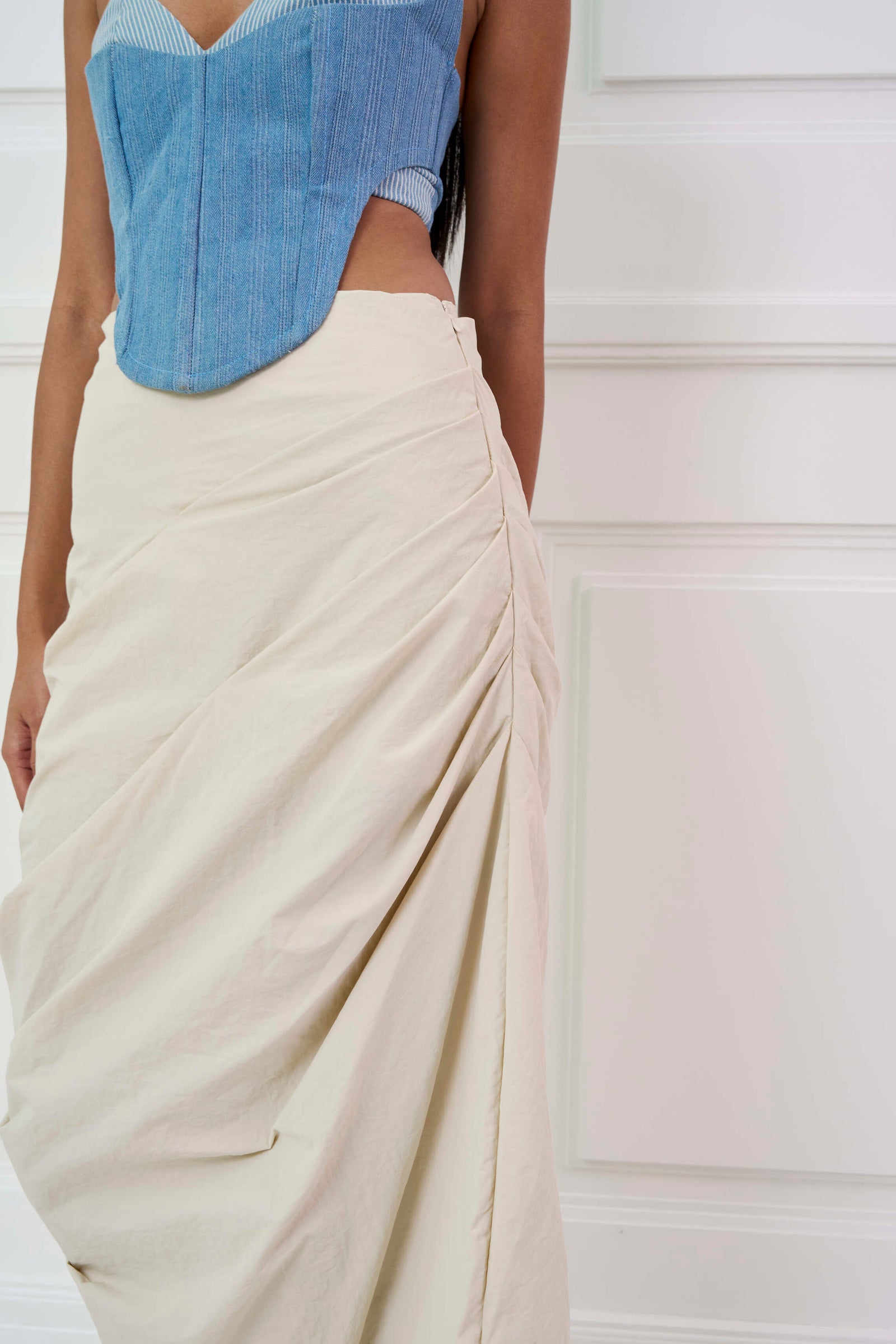 HAND DRAPED SKIRT